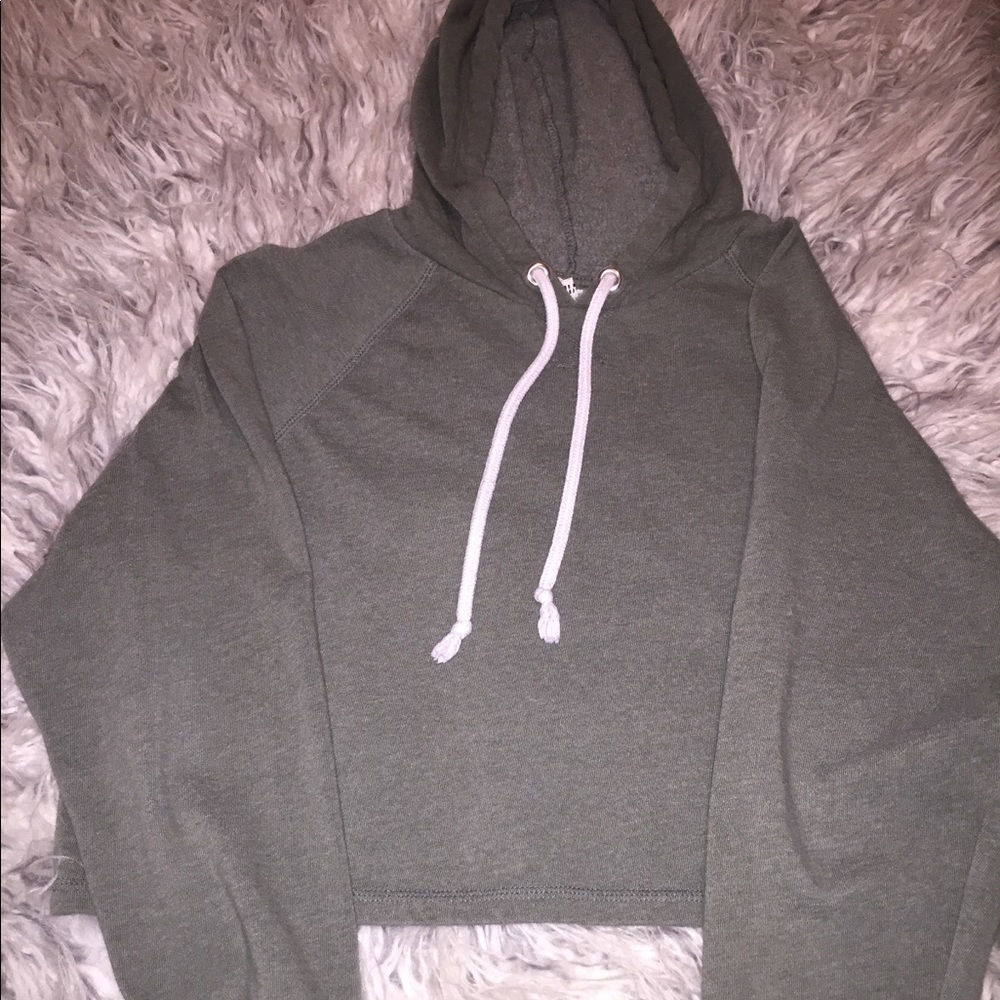 H&M Cropped Hoodie/Long Sleeve